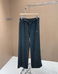 Trending ALO Wide-Leg Floor-Length Pants (Dark Gray)