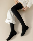 Black Over-the-Knee High Socks
