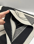 Double-sided Cashmere Geometric Pattern Oversized Scarf