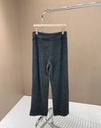 Trending ALO Wide-Leg Floor-Length Pants (Dark Gray)