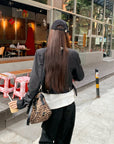 Sweet & Cool Girl Style Stand Collar Jacket