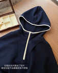 Hooded Color-Block Half-Zip Sweatshirt