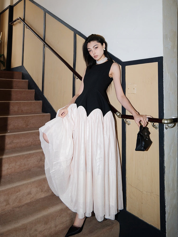 Luxury French Vintage-Style Tulle Dress