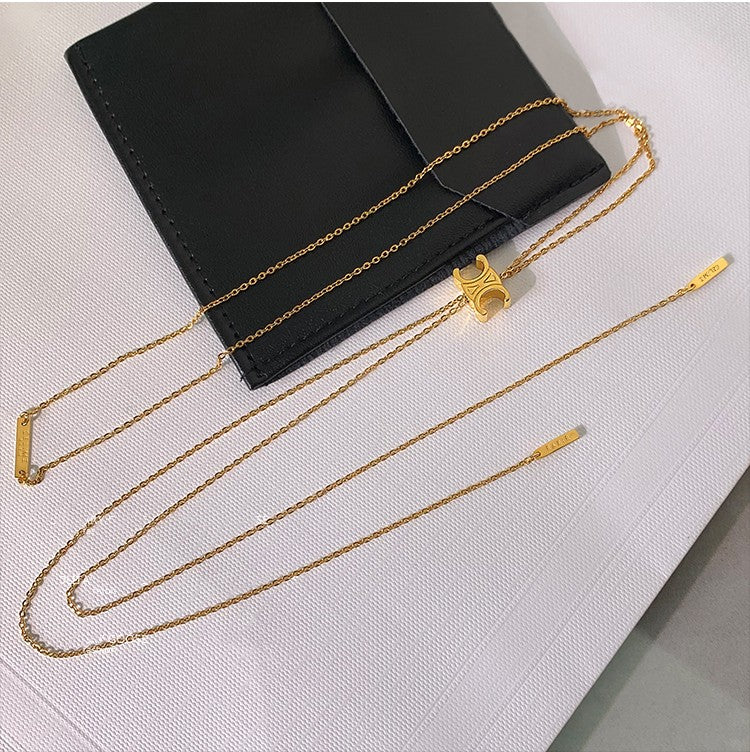 Long Gold Tassel Necklace