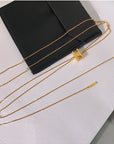 Long Gold Tassel Necklace