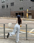 Must-Have Pants! Baby Blue Straight-Leg Floor-Length Jeans