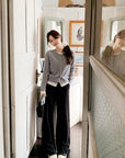 Cozy High-Waisted Wide-Leg Pants