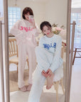 Upgrade Version of Chenille Thickened Coral Fleece Pajamas