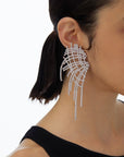 Designer Mesh Tassel Earrings
