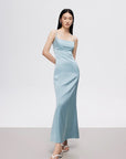 Lucury Ribbon Satin Dress