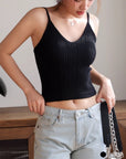 Textured High Elastic With Coaster Camisole