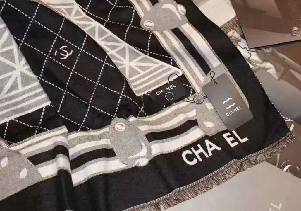 100% Pure Wool Paris Eiffel Tower Scarf(with gift box)