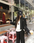 Sweet & Cool Girl Style Stand Collar Jacket