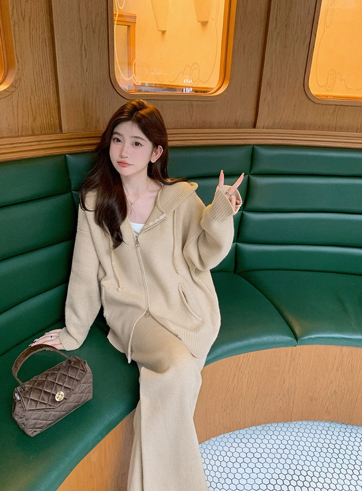 Lazy Person Thick Soft Knit Set