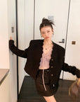 Vintage Wool Jacket With Chanel Sytle