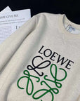 3D Embroidered Raised Logo Fleece-lined Sweatshirt