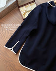 Hooded Color-Block Half-Zip Sweatshirt