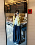 Cozy High-Waisted Wide-Leg Pants