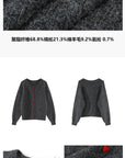 La Chapelle Heart-Button Knit Cardigan