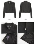 Sweet & Cool Girl Style Stand Collar Jacket