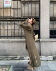 Lazy Casual Long Loose Knit Cardigan