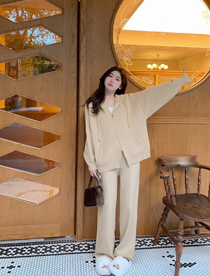 Lazy Person Thick Soft Knit Set