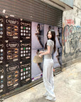 Must-Have Pants! Baby Blue Straight-Leg Floor-Length Jeans