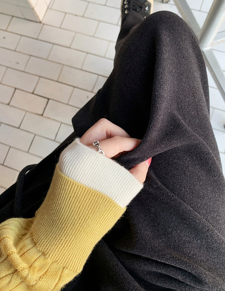 Cozy High-Waisted Wide-Leg Pants