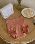 Mulberry Silk Compression Belly Peach Hip Mid-High Waist Underwear Set (4  Piece)