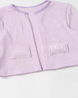 Korea Purple Pink One-Piece Swimsuit + Sunscreen Shirt 2 Sets