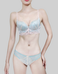 Luxurious and Elegant Lace Deep V Wire-Free Bra