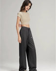 Trending ALO Wide-Leg Floor-Length Pants (Dark Gray)