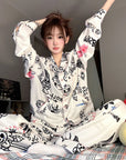 Cotton Graffiti Design Cotton Pajama Set