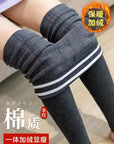 Fleece-Reinforced Stretch Slim-Fit Treading Thermal Pants