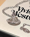 3D Saturn Necklace