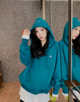 Gawk Embroidered Smiley Face Hoodie