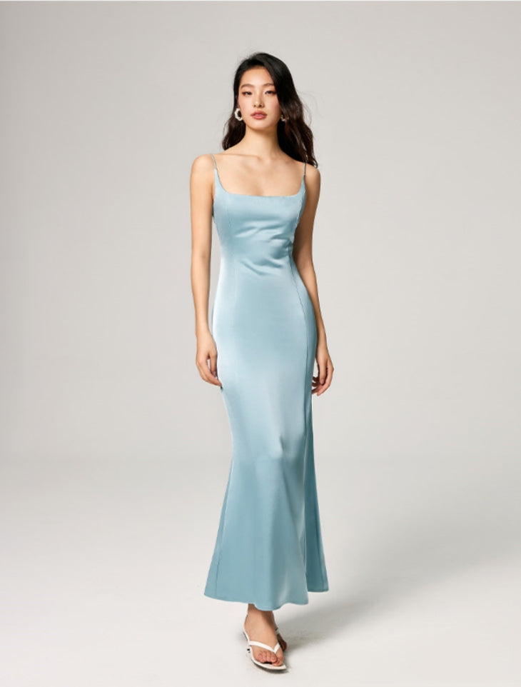 Lucury Ribbon Satin Dress