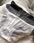 French Light Luxury Ice Silk Pleated Gauze Panties  (Pack of 2)