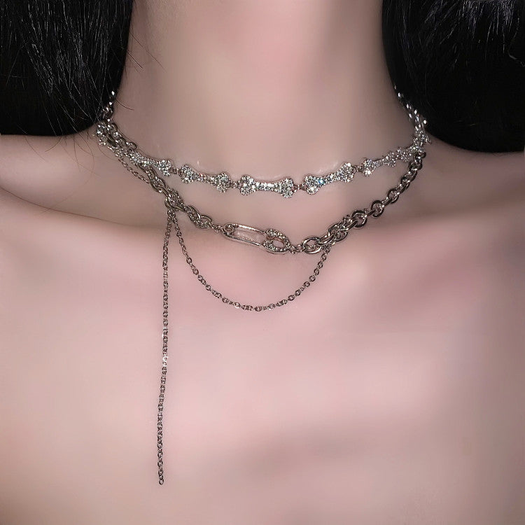 Luxury Double-layered Spicy Girl Collarbone necklace