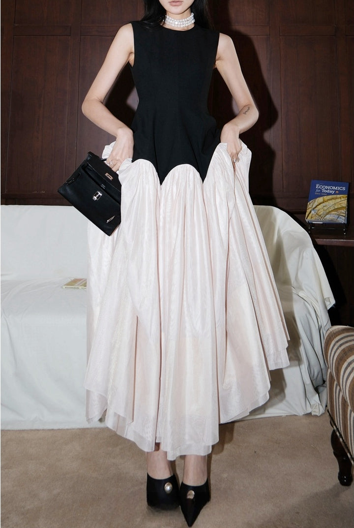 Luxury French Vintage-Style Tulle Dress