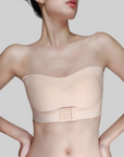 Invisible, Strapless, Front-Clasp Push-Up Bra