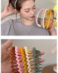 Wavy Candy Color Non-slip Tooth Headband