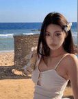 One-Shoulder Ruffled Swimsuit with Sheer Cover-Up
