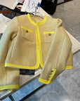 Woven Tweed Short Breezy Jacket