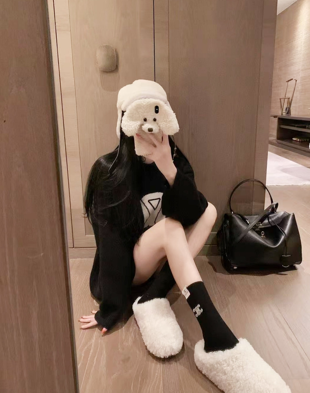 Thick Logo Sweater + Matching Socks Set