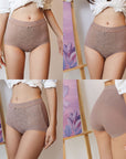 Japan Gun Two-Piece High-Waisted Lace Panties with Mulberry Silk Gusset