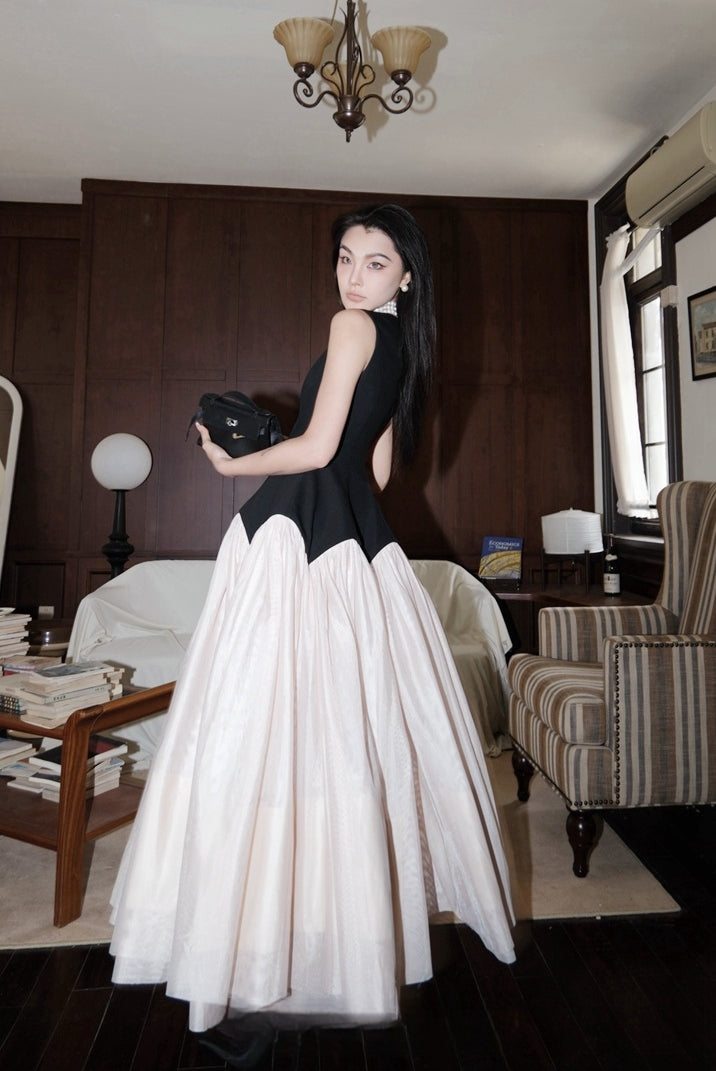 Luxury French Vintage-Style Tulle Dress