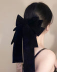 Oversized Velvet Bow Hair Clip