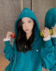 Gawk Embroidered Smiley Face Hoodie
