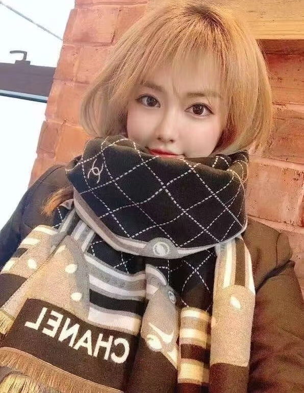 100% Pure Wool Paris Eiffel Tower Scarf(with gift box)